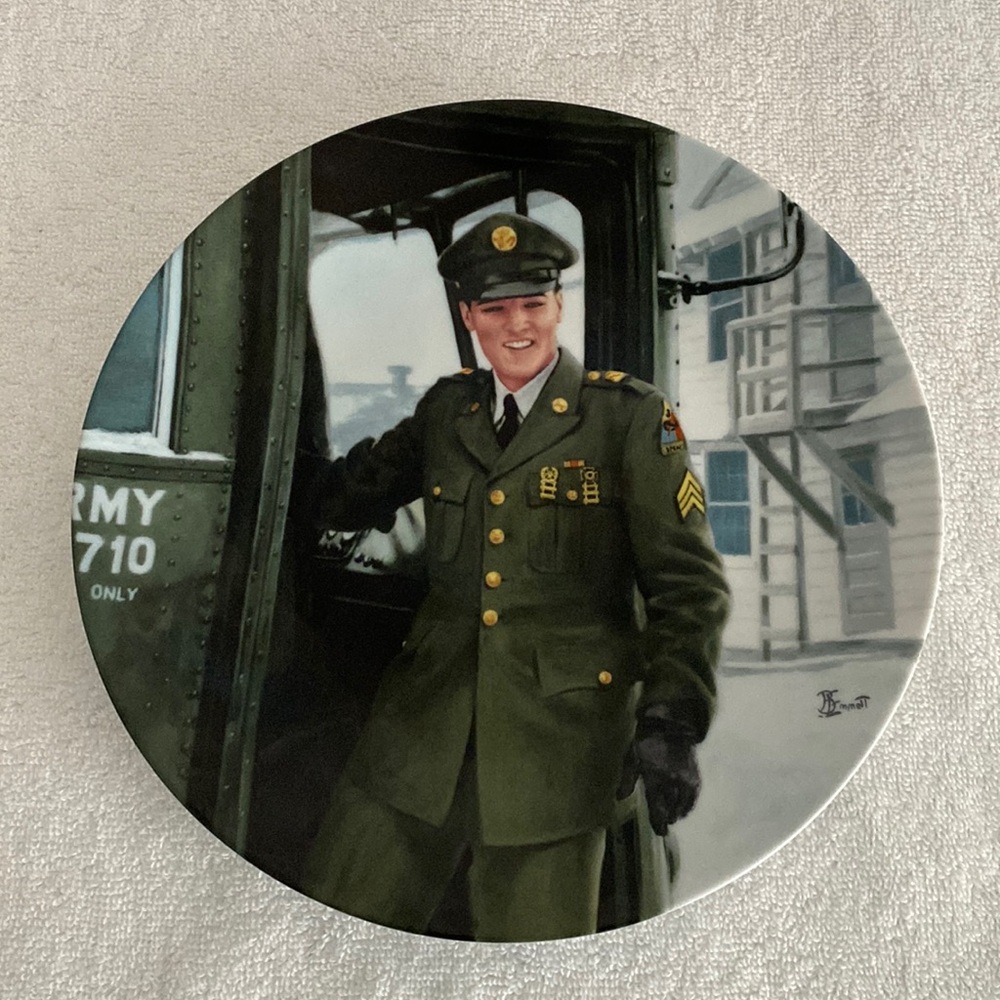 Vintage 1989 Elvis Presley Homecoming collector plate 4 by Delphi